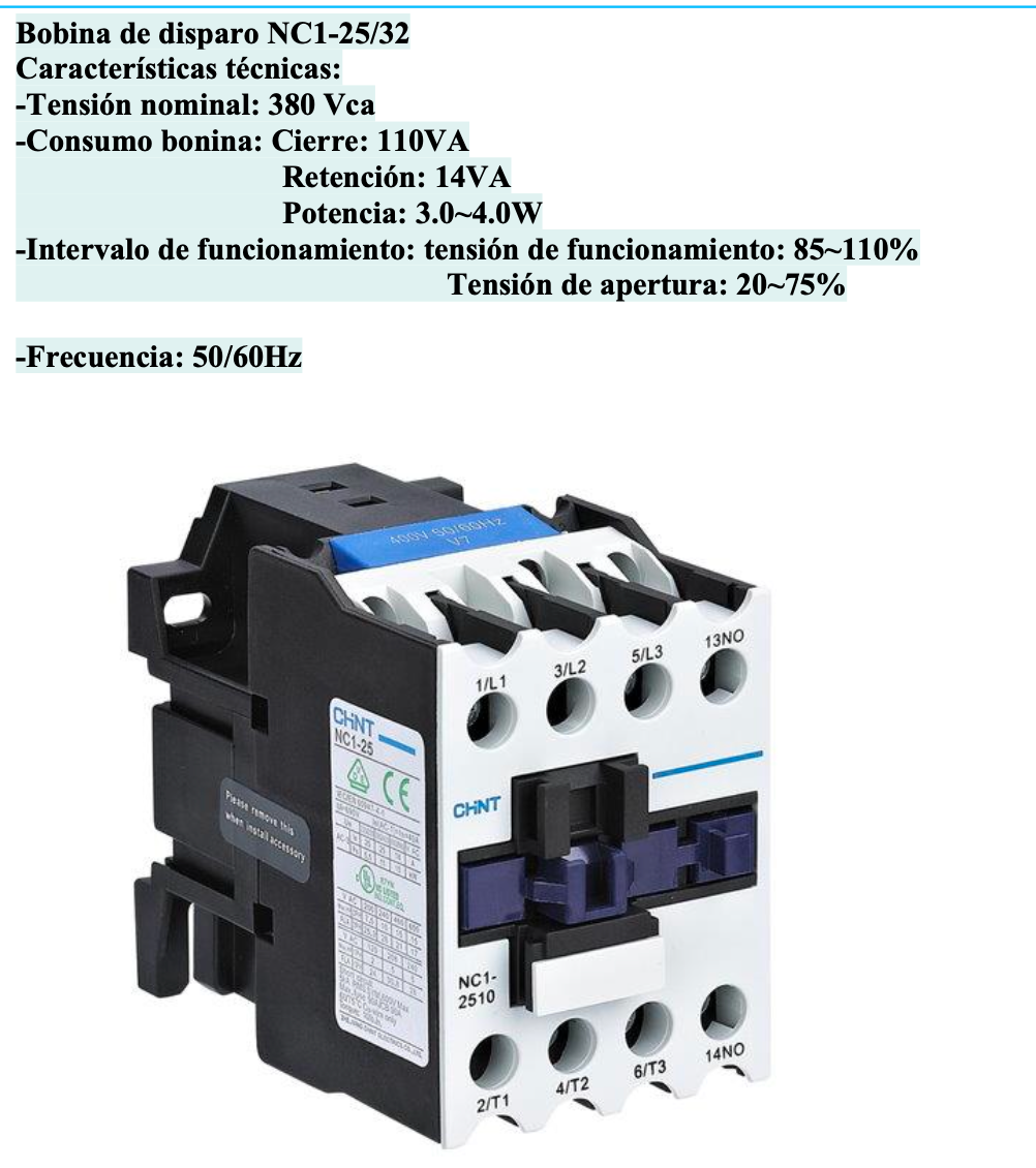 Bobina 380V AC para Contactor CHINT NC1-25 / NC1-32 – Código 030885032CH