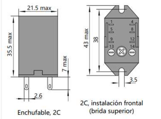Mini Relé Industrial CHINT JZX-22F Bobina 220V AC 4 Contactos (4PDT) con LED – Código 0533080034CH
