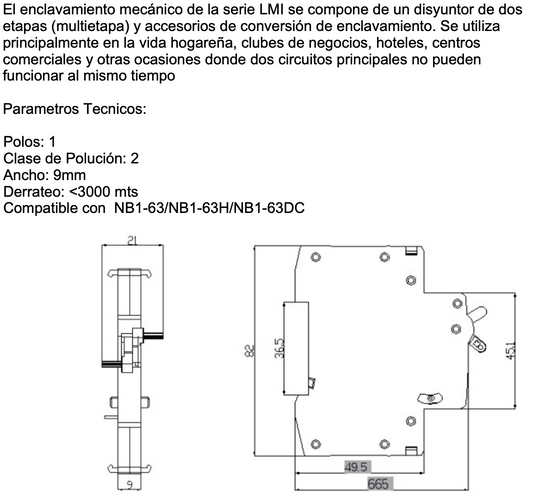Dispositivo de Bloqueo Manual (LOTO) para Automático CHINT NB1 y NB1-DC – Código 07132900CH