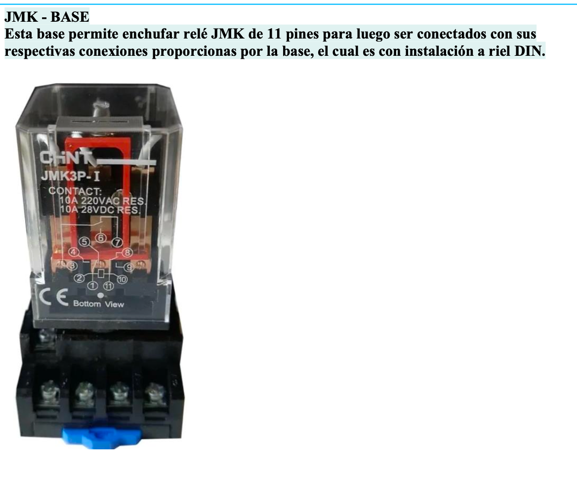 Pack 20 Base Zócalo CHINT CZF11A-E Tipo Undecal (11 Pines Circulares) para Temporizadores – Código 0530011CH