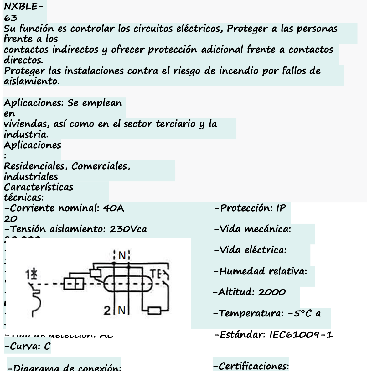 Interruptor Diferencial Combinado (RCBO) CHINT 1P+N 40A 30mA 6kA – Código 07024104003CH