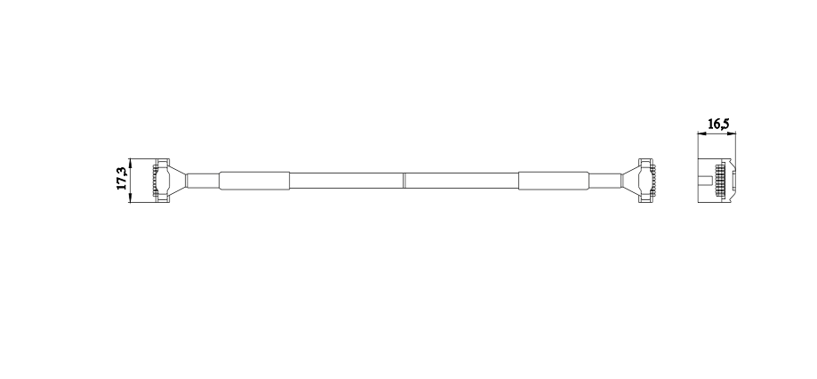 cable de enlace Longitud 0,5 m, plano - 3UF7932-0AA00-0