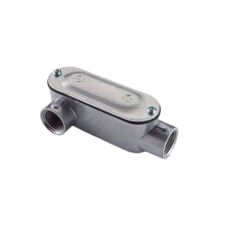 Condulet Tipo LR 1/2” de Aluminio con Tapa y Empaque – Código LR-050