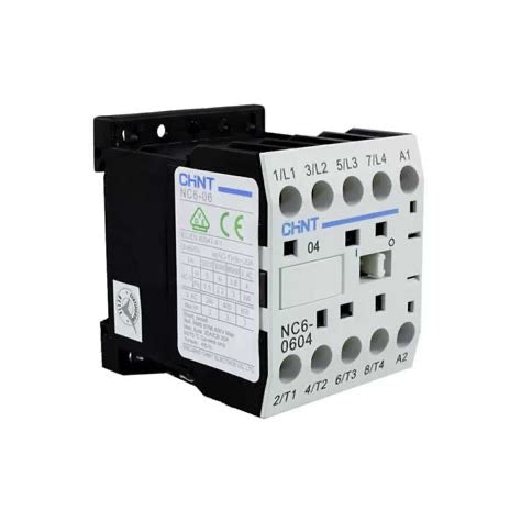 Minicontactor CHINT NC6-0904 – 9 A AC-3, 4 polos (4NO), bobina 220 V AC