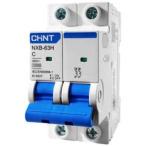 Interruptor Automático CHINT NXB-63H 2P 63A 10kA Curva C – Código 070202063CH