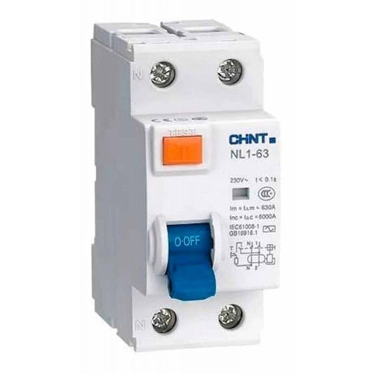 Interruptor Diferencial CHINT NL1 2P 40A 300mA Tipo AC – Código 070224030CH