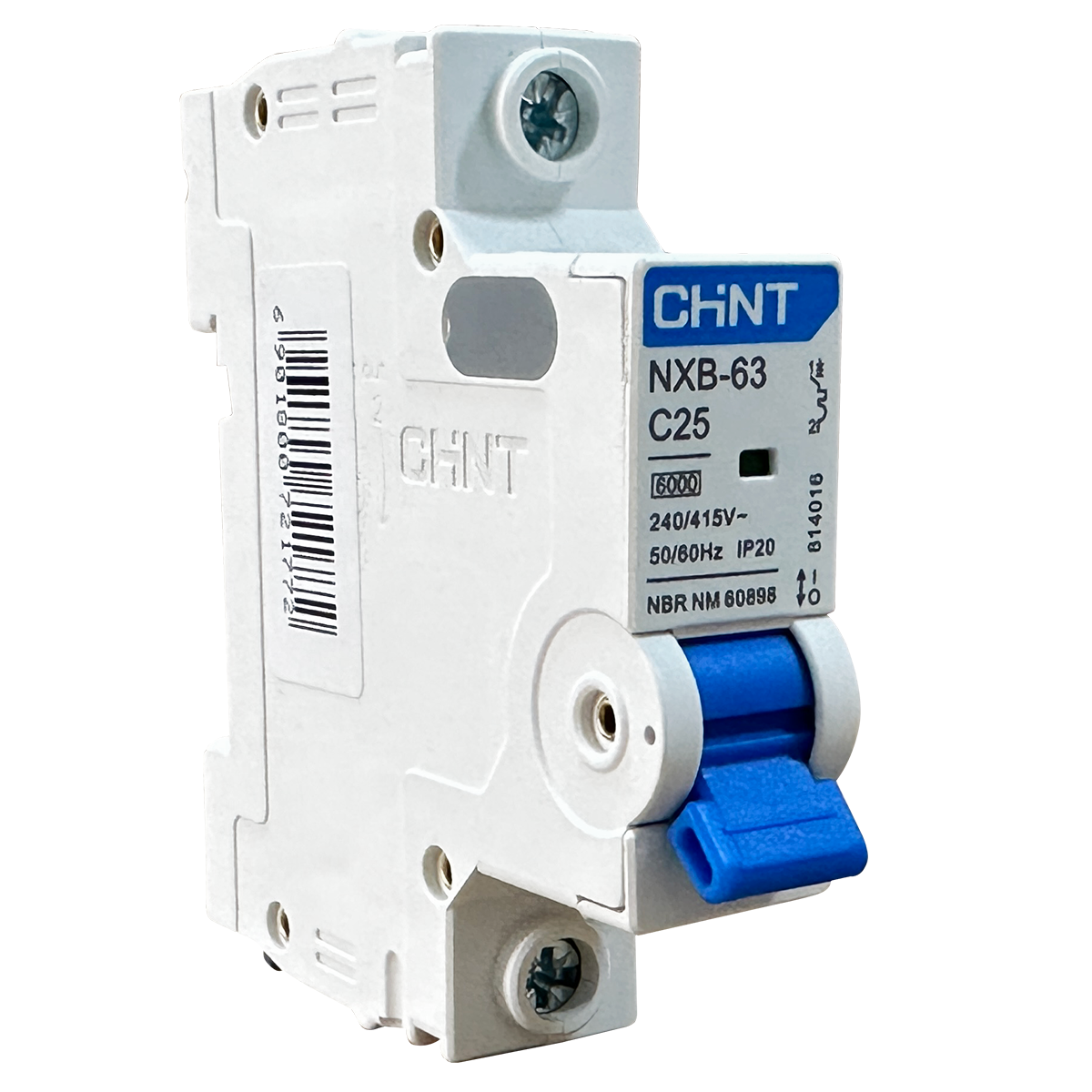 Interruptor Automático CHINT NXB-63 1P 25A 6kA Curva C con Certificación SEC – Código 070101025CH