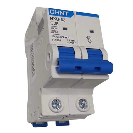 Interruptor Automático CHINT NXB-63 1P 25A 6kA Curva C con Certificación SEC – Código 070101025CH