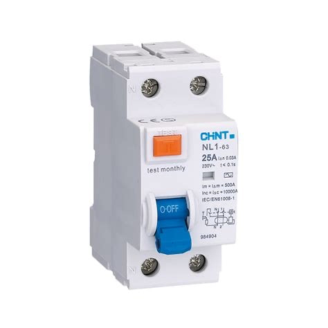 Interruptor Diferencial CHINT NL1 2P 40A 30mA Tipo A (Inmunizado) – Código 070224004CH