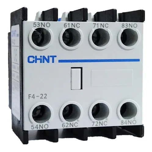 Contacto Auxiliar Frontal CHINT F4-22 – 2NA + 2NC para contactores NC1 y NC2