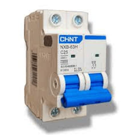 Interruptor Automático CHINT NXB-63H 2P 25A 10kA Curva C – Código 070202025CH