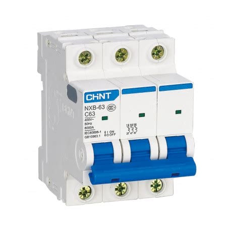 Interruptor Automático CHINT NXB-63 3P 32A 6kA Curva C – Código 070103032CH