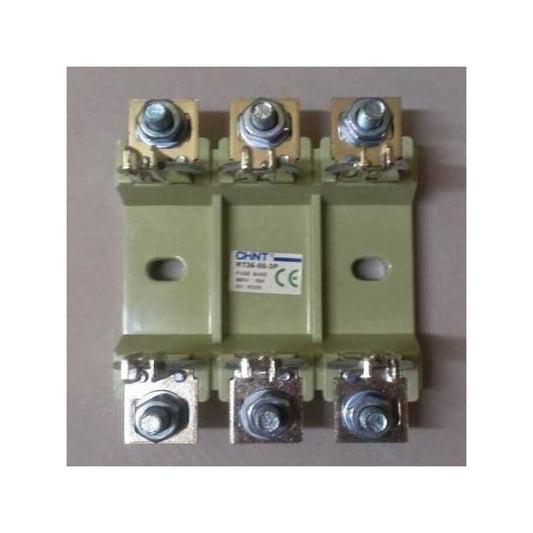 Base fija 3 polos para fusible NH00 CHINT 160 A (perno M8) – Código 19010316CH