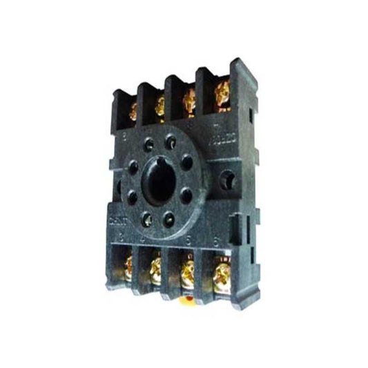 Base Octal para Riel DIN 8 Pines 52x41x21.5 mm – Código 0530008CH