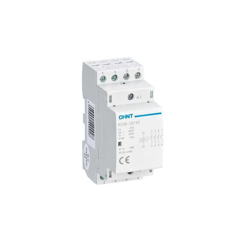 Contactor modular 230Vac 25A, 16KW AC1, 4NA - NCH8 - 03010006842CH