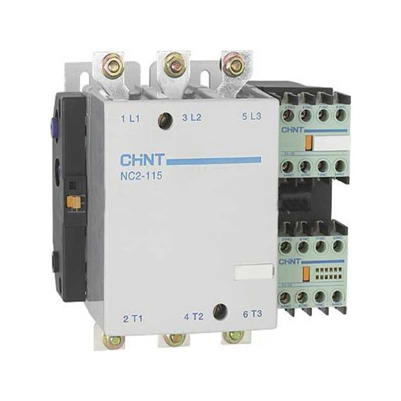 Contactor CHINT NC2-225 – 225 A, 3 polos (3NO), 110 kW (AC-3/380 V), bobina 220 V AC