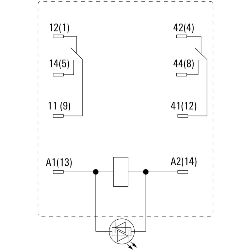 RELE DRM270024LT 2 CONTACTOS 24V AC 10A ENCHUFABLE - 7760056069