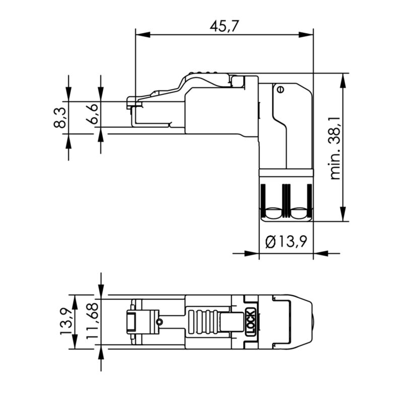 IE-PS-RJ45-FH-90-B-1.6 - 1992890000