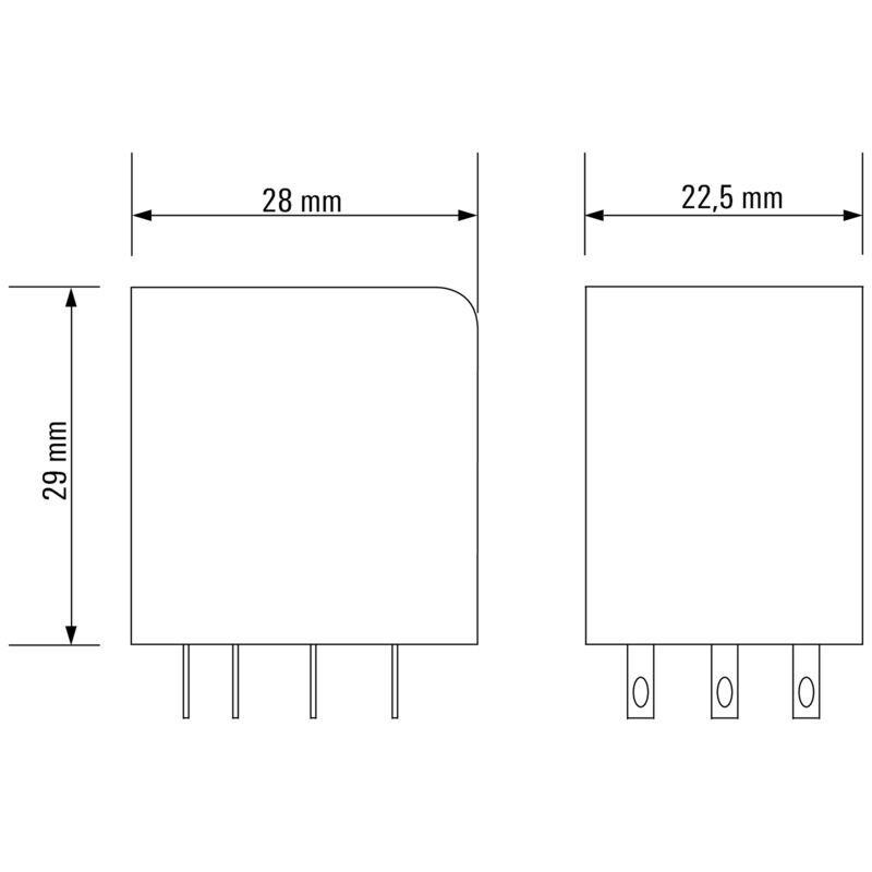 RELE RCM370024 3 CONTACTOS 24V DC 10A PULSADOR SI - 8690040000