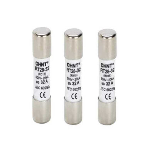 Fusible cilíndrico CHINT RT28‑32 6 A gG/gL Ø 10×38 mm 500 V – Código 21051306CH