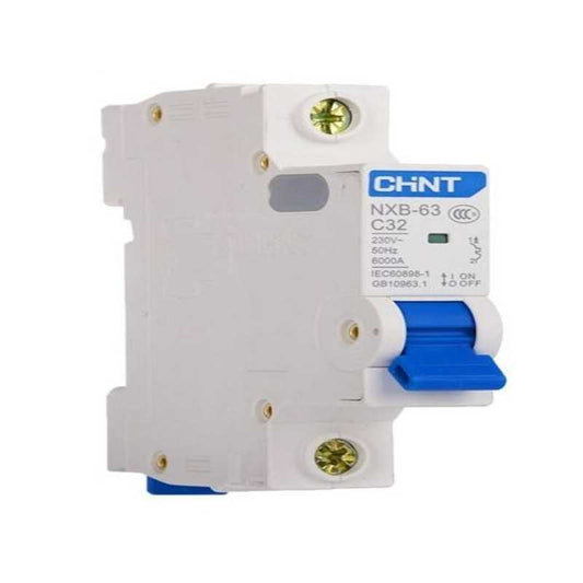 Interruptor Termomagnético CHINT NXB-63H 1P 32A 10kA Curva C – Código 07031132CH