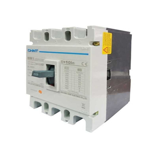 Interruptor MCCB CHINT NM1‑250H 3 P 200 A 415 V 50 kA – Código 072143220CH