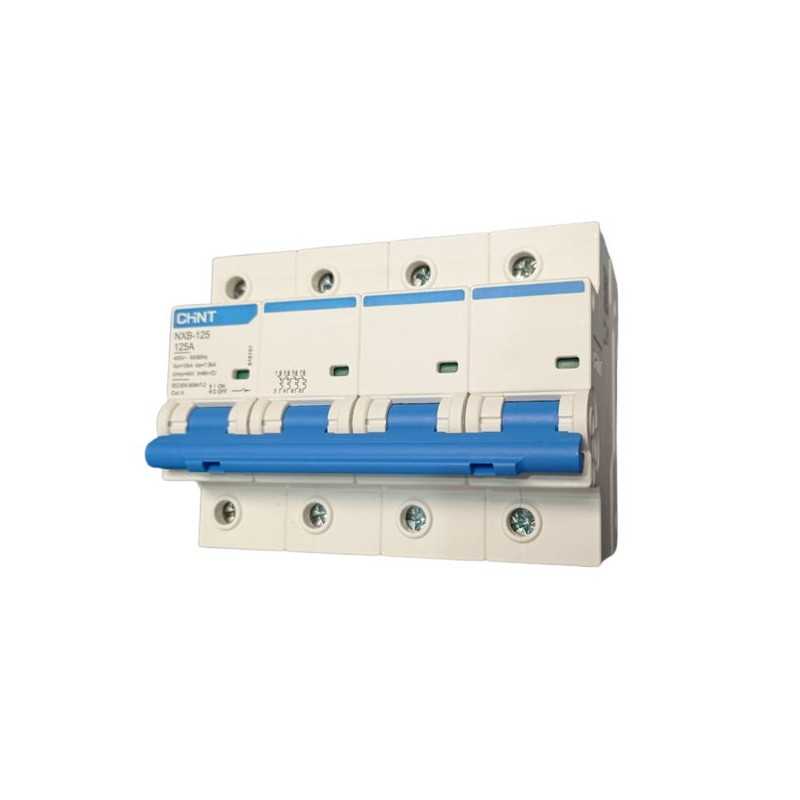 Interruptor Termomagnético CHINT NXB‑125H 3 P 63 A 10 kA Curva D – Código 07032364CH