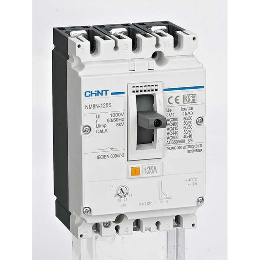 Interruptor Automático CHINT NM8N-1600S 3P 875–1250 A 415 V 50 kA TM – Código 070230201250CH