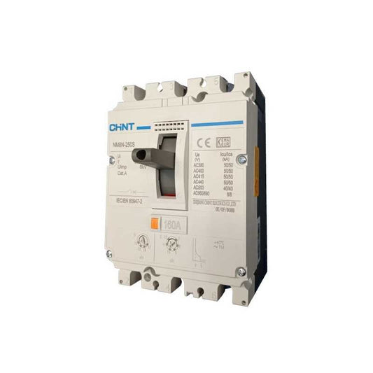 Interruptor Termomagnético CHINT NM8N-250S 3P 250A 415V 50 kA – Código 07023020250CH