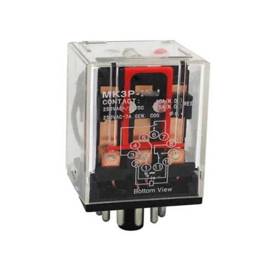 Relé Undecal CHINT JMK 3P-I 24 VDC 3NA/3NC 10A con Indicador Mecánico – Código 053311024CH