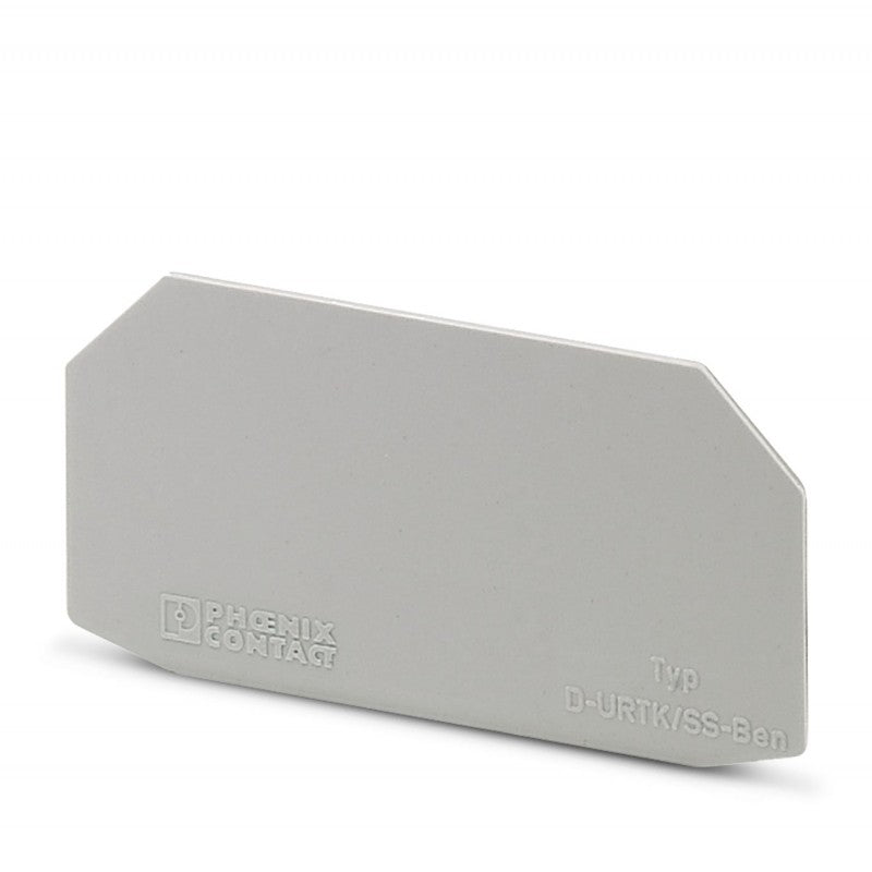 D-URTK/SS 0321022 PHOENIX CONTACT Tapa final, longitud: 56,5 mm, anchura: 1 mm, altura: 28,8 mm, color: gris