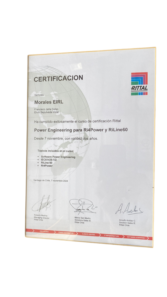 Certificación Rittal: Power Engineering para Ri4Power y RiLine60