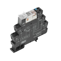 RELE CON BASE TRS 24VDC 2CO 8A PULSADOR NO - 1123490000