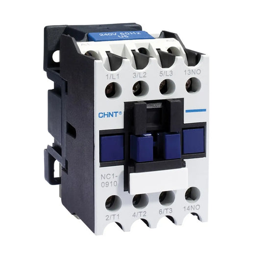 Contactor CHINT NC1-8004 – 80 A, 4 polos (4NA), 37 kW (AC-3/380 V), bobina 220 V AC