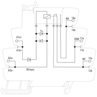 RELE CON BASE TRP 24VDC 1CO 6A PULSADOR NO - 2618000000