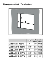 PANEL TACTIL COMPATIBLE CON WEB UV66-ADV-15-CAP-W - 2555850000