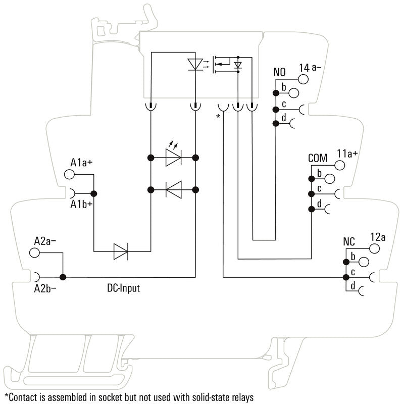 RELE CON BASE ESTADO SOLIDO TOS 24VDC 24VDC 5A  - 1990960000