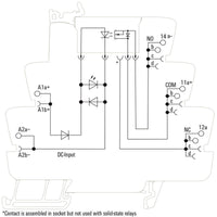 RELE CON BASE ESTADO SOLIDO TOS 24VDC 24VDC 5A  - 1990960000