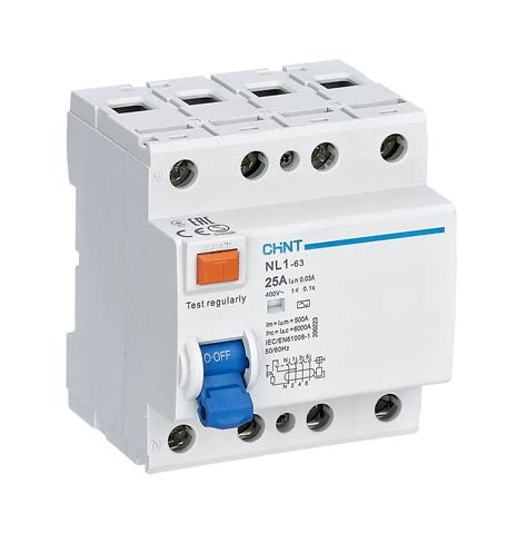 Interruptor Diferencial CHINT NL1 2P 25A 30mA Tipo A (Inmunizado) – Código 070222504CH
