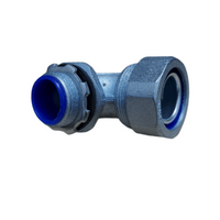 Conector Curvo 90° 40 mm para Tubo Flexible con Revestimiento PVC