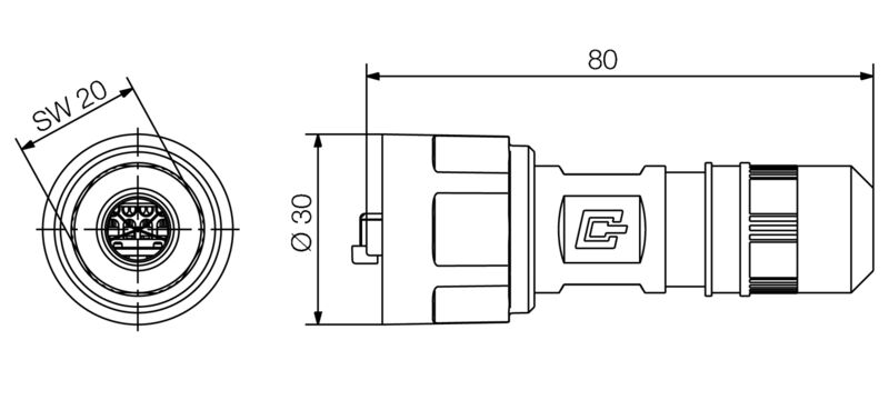 IE-PS-V01P-RJ45-FH - 1012490000