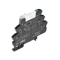 RELE CON BASE TRZ 24VDC 1CO 6A PULSADOR NO - 1122880000
