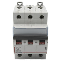 407854  Interruptor Automático Riel 3P 4A 400VAC Curva