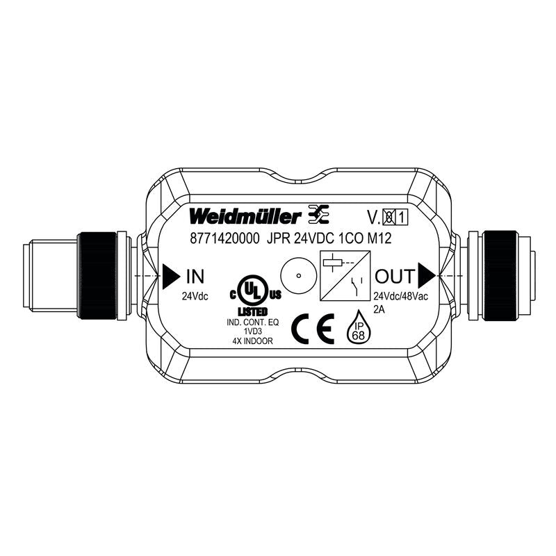 JACKPAC RELÉ JPR 24VDC 1CO M12 - 8771420000