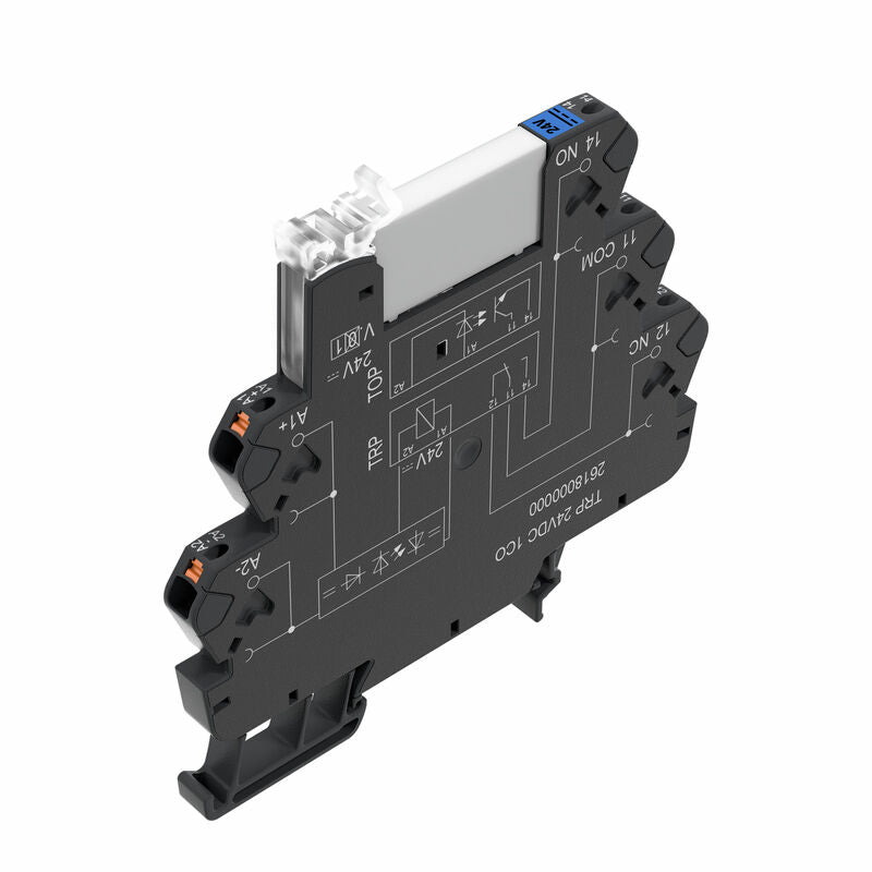RELE CON BASE TRP 24VDC 1CO 6A PULSADOR NO - 2618000000