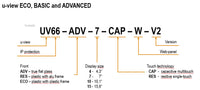 PANEL TACTIL COMPATIBLE CON WEB UV66-ADV-10-CAP-W - 2555840000