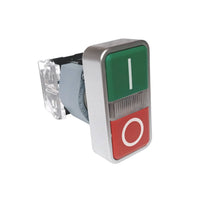 Pulsador doble Siemens 1NO 1NC verde y rojo 3SB7130-3AA24-1MK0