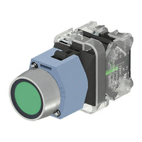 Pulsador momentáneo redondo 22mm iluminado LED 110 V AC/DC. 1 NA color Verde - 3SB7135-0DB40-1BA0