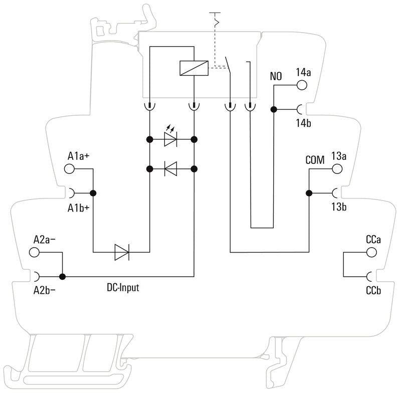 RELE CON BASE TRP 24VDC ACT PB 6A PULSADOR SI - 2855840000