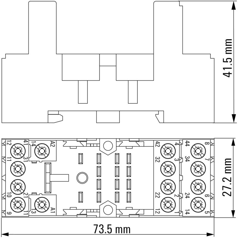 BASE PORTA RELE SCM-I 4CO N 6A - 8869390000